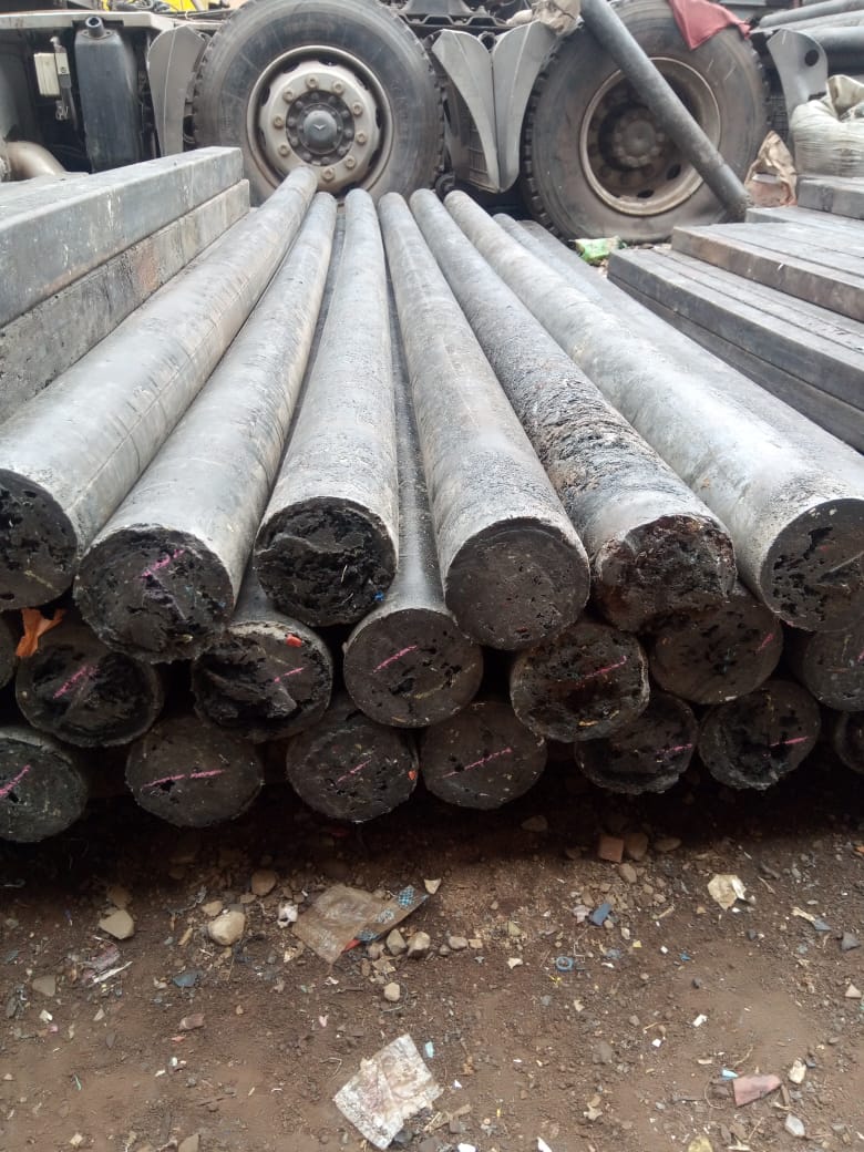 Recycled plastic round fencing posts